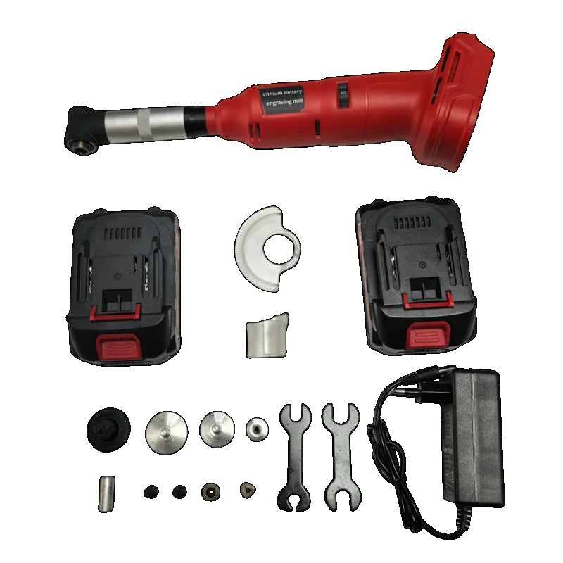 Brushless Angle Grinder Battery Powered - มอเตอร์ไร้สายแบบไร้แปรงถ่าน ใช้พลังงานจากแบตเตอรี่ลิเธียม, เครื่องเจียรมุมคอยาวสำหรับงานแกะสลักขนาดเล็ก, เครื่องแกะสลักขนาดจิ๋ว