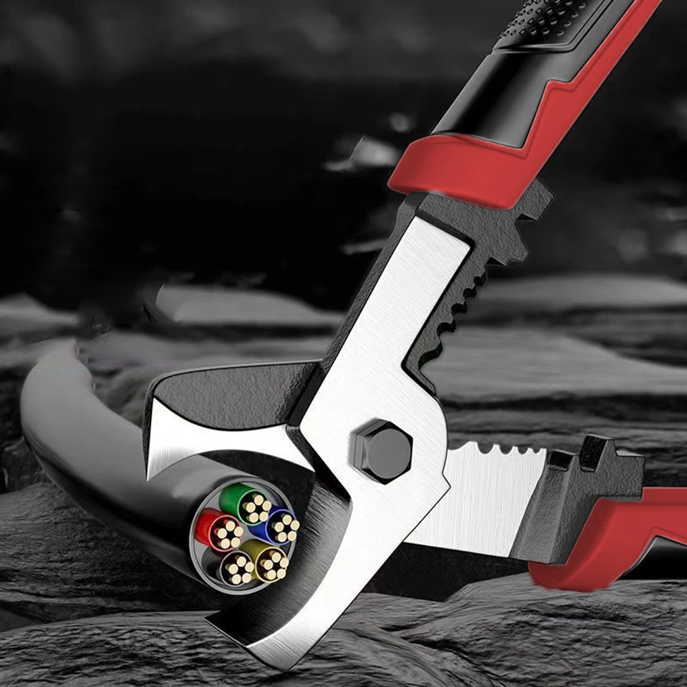Automatic Wire Stripper Cutter - คีมตัดสายไฟขนาด 8 นิ้ว, คีมปอกสายไฟ, ผลิตจากเหล็กโครเมียมวาเนเดียม, ใช้สำหรับตัดสายไฟและปอกสายไฟอย่างคมกริบ
