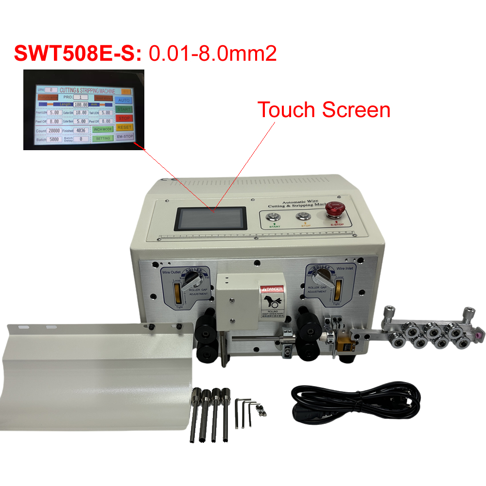 Automatic Wire Stripper Cutter - 0.1-8.0mm2 SWT508E ปรับอัตโนมัติตัดสายไฟหน้าจอสัมผัสคอมพิวเตอร์สาย Peeling CUTTER Stripper
