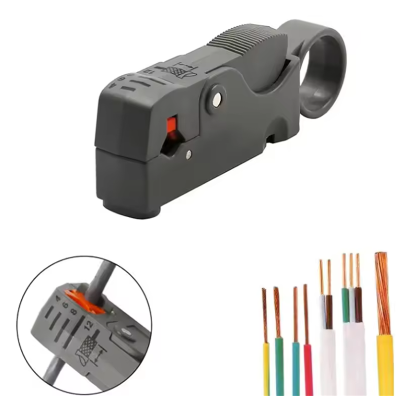 Automatic Wire Stripper Cutter - คีมตัดสายไฟฟ้าอัตโนมัติสำหรับช่างไฟฟ้ามืออาชีพ พร้อมฟังก์ชั่นปอกและเข้าหัวสาย