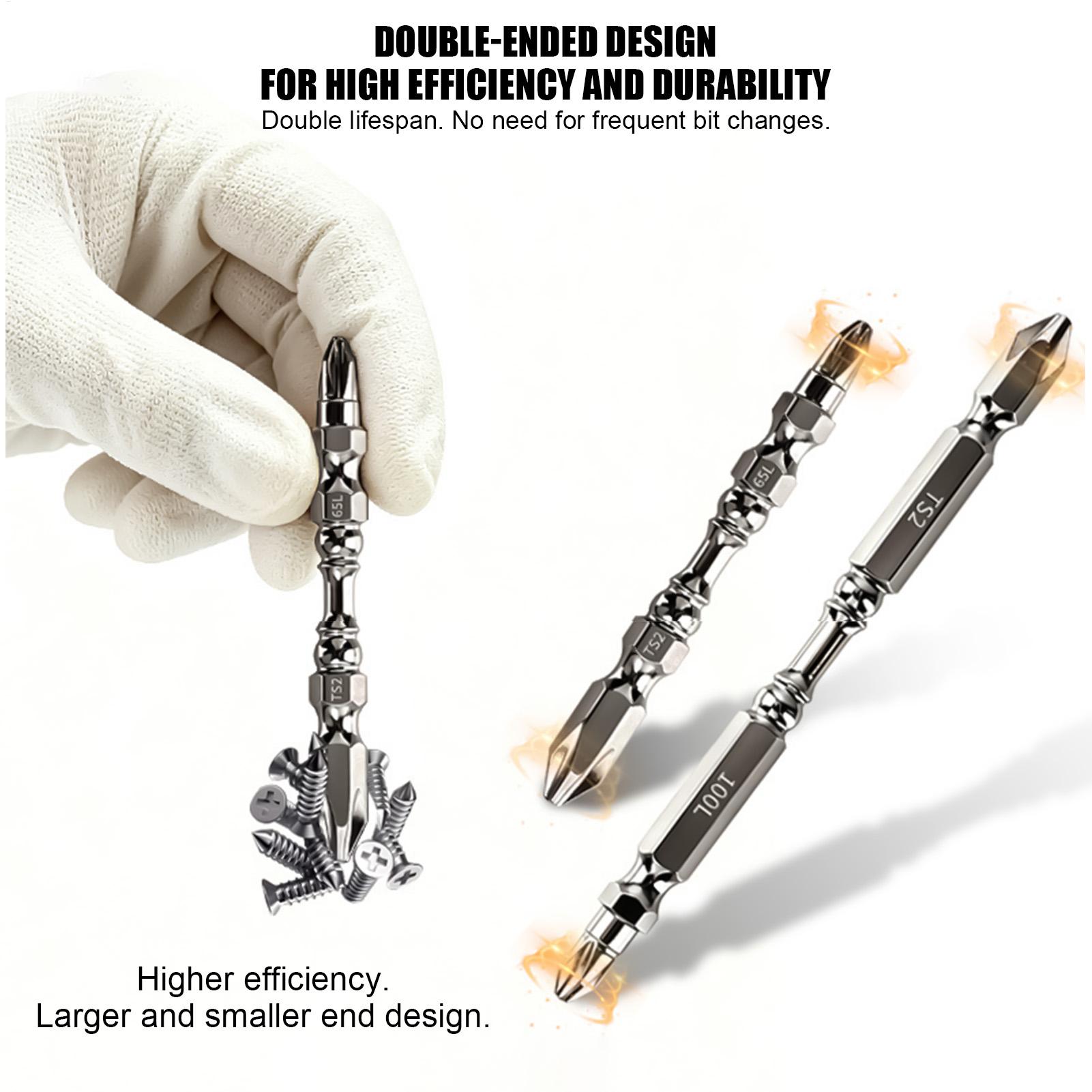 Power Tools - ชุดไขควงแม่เหล็กแบบหนา หัวหกเหลี่ยม ป้องกันการลื่น ชุดเครื่องมือช่าง 10 ชิ้น