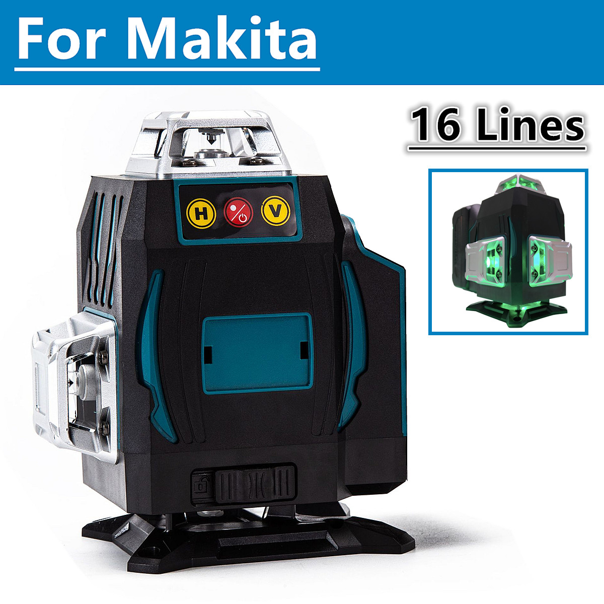 สําหรับแบตเตอรี่ Makita 18V 16 - Laser Level 16 Lines 4D Green บทวิจารณ์และราคา