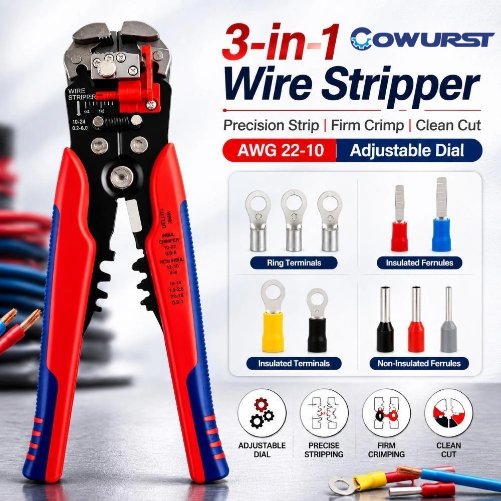 คีมปอกสายไฟอเนกประสงค์ 3 in 1  - Automatic Wire Stripper Cutter บทวิจารณ์และราคา