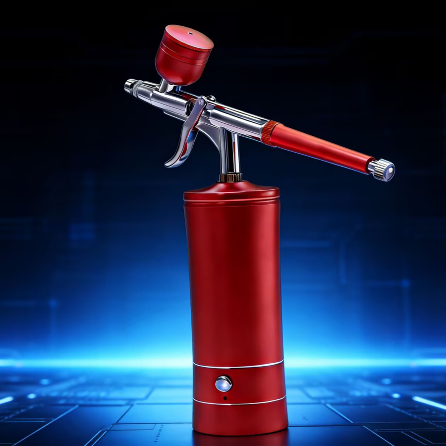 แอร์บรัชไร้สายแบบพกพา ชาร์จไฟไ - Airbrush Kit With Mini Compressor บทวิจารณ์และราคา