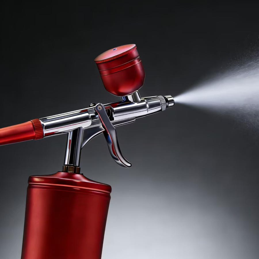 แอร์บรัชไร้สายแบบพกพา ชาร์จไฟไ - Airbrush Kit With Mini Compressor บทวิจารณ์และราคา