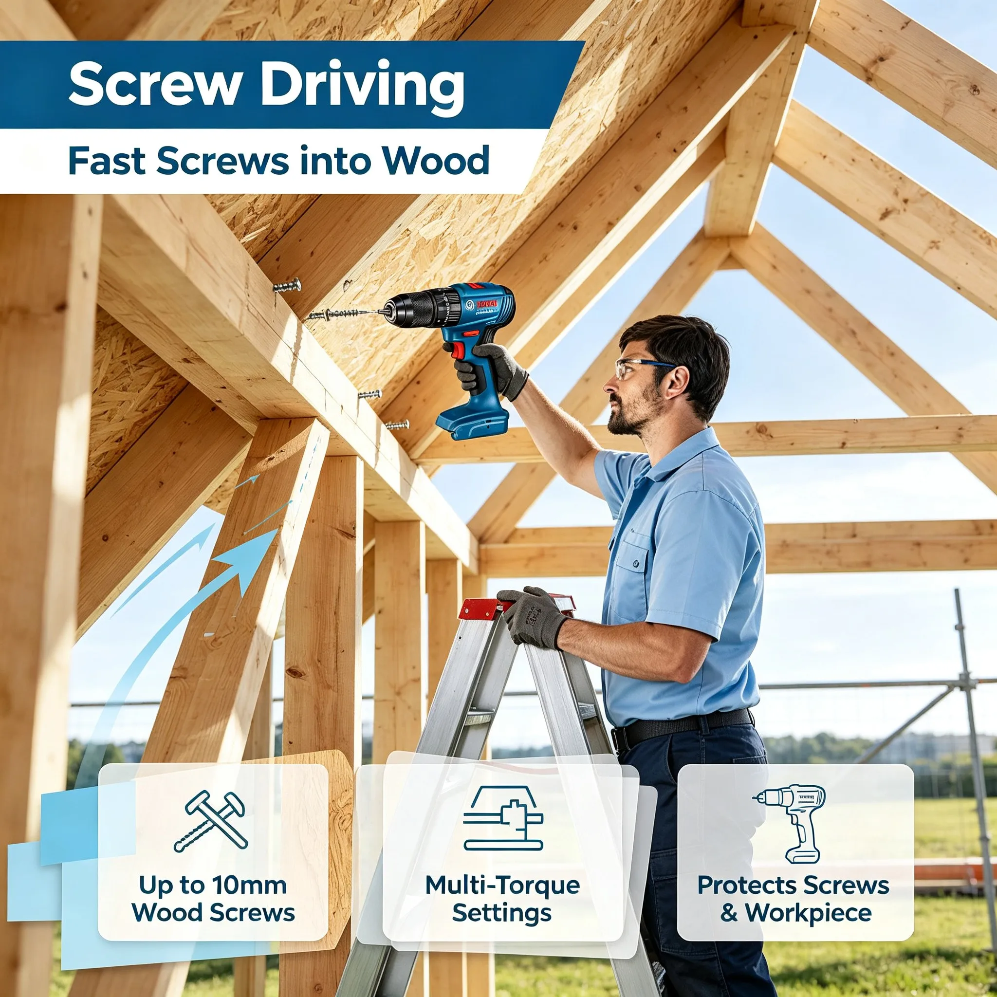 สว่านกระแทกไร้สายแบบมอเตอร์ไร้ - Brushless Cordless Electric Drill 18V บทวิจารณ์และราคา