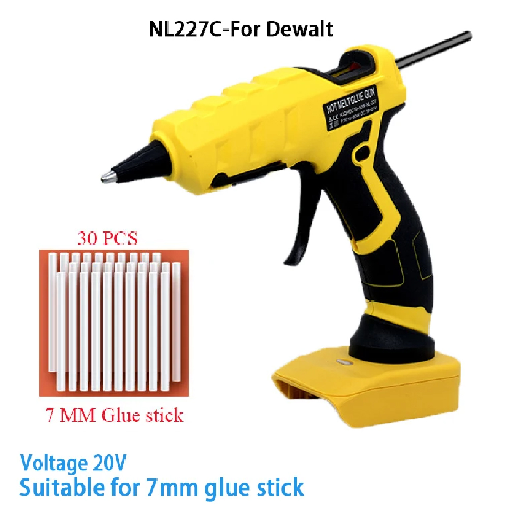 ปืนกาวร้อนไร้สาย 50W สำหรับแบต - Hot Melt Glue Gun Cordless บทวิจารณ์และราคา