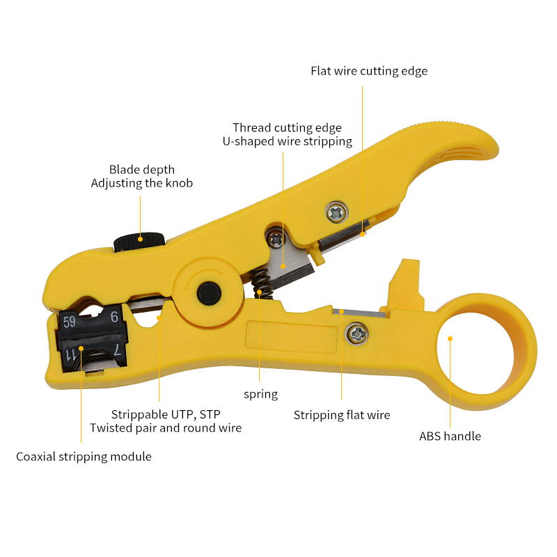 คีมปอกที่ถอดสายเคเบิ้ลโคแอกเซี - Automatic Wire Stripper Cutter บทวิจารณ์และราคา