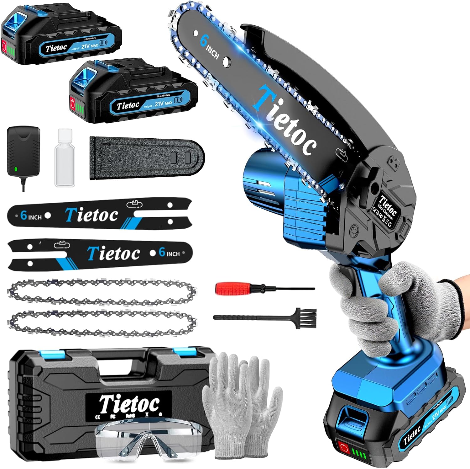 เลื่อยโซ่ยนต์ขนาดเล็ก 6 นิ้ว ไ - Mini Electric Chainsaw 6 Inch บทวิจารณ์และราคา